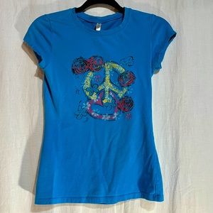 Cotton Floral Peace Tee